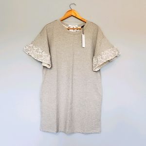 Sanctuary Grey Cotton Dress w/Pockets, NEW!